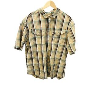 Enyce Sean Combs Plaid Short Sleeve Button Up Shirt XXL Y2K Urban Streetwear